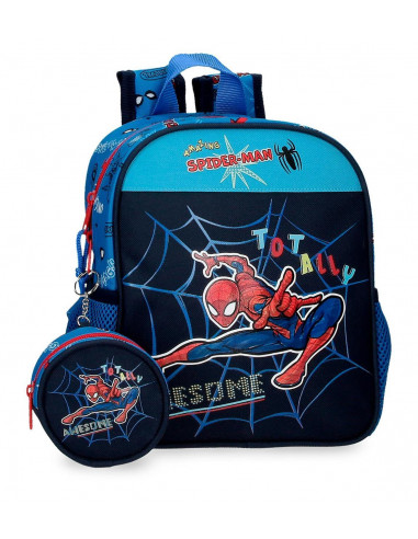 MOCHILA ADAP. 25CM. SPIDERMAN TOTALLY AWESOME